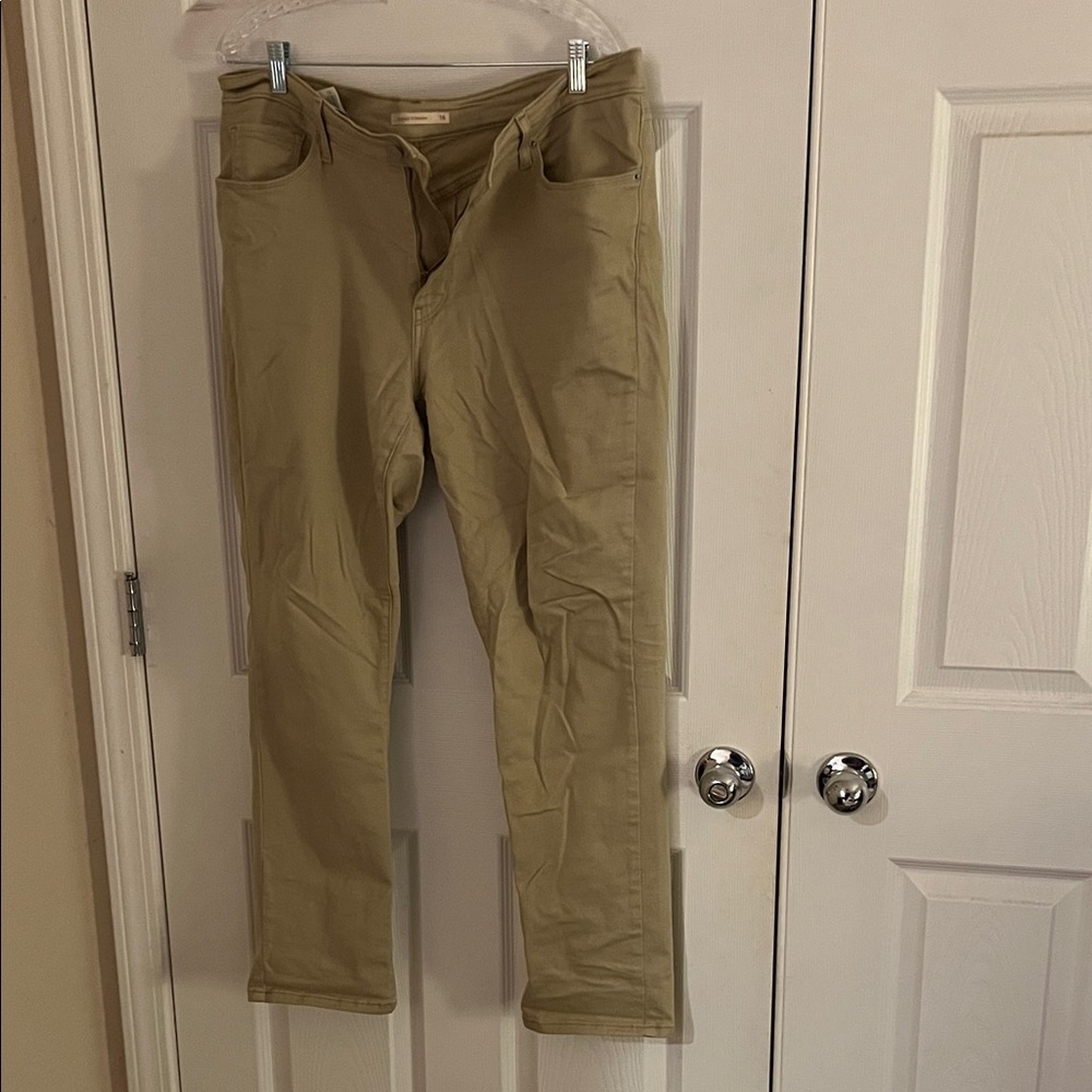 Classic Tan Straight Leg Jeans